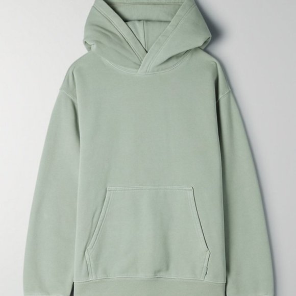 Aritzia Tops - aritzia | cozyaf boyfriend hoodie in glacier green